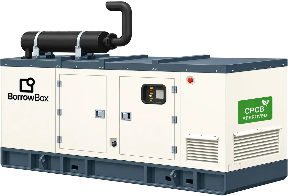 BorrowBox 80 kVA silent canopy generator